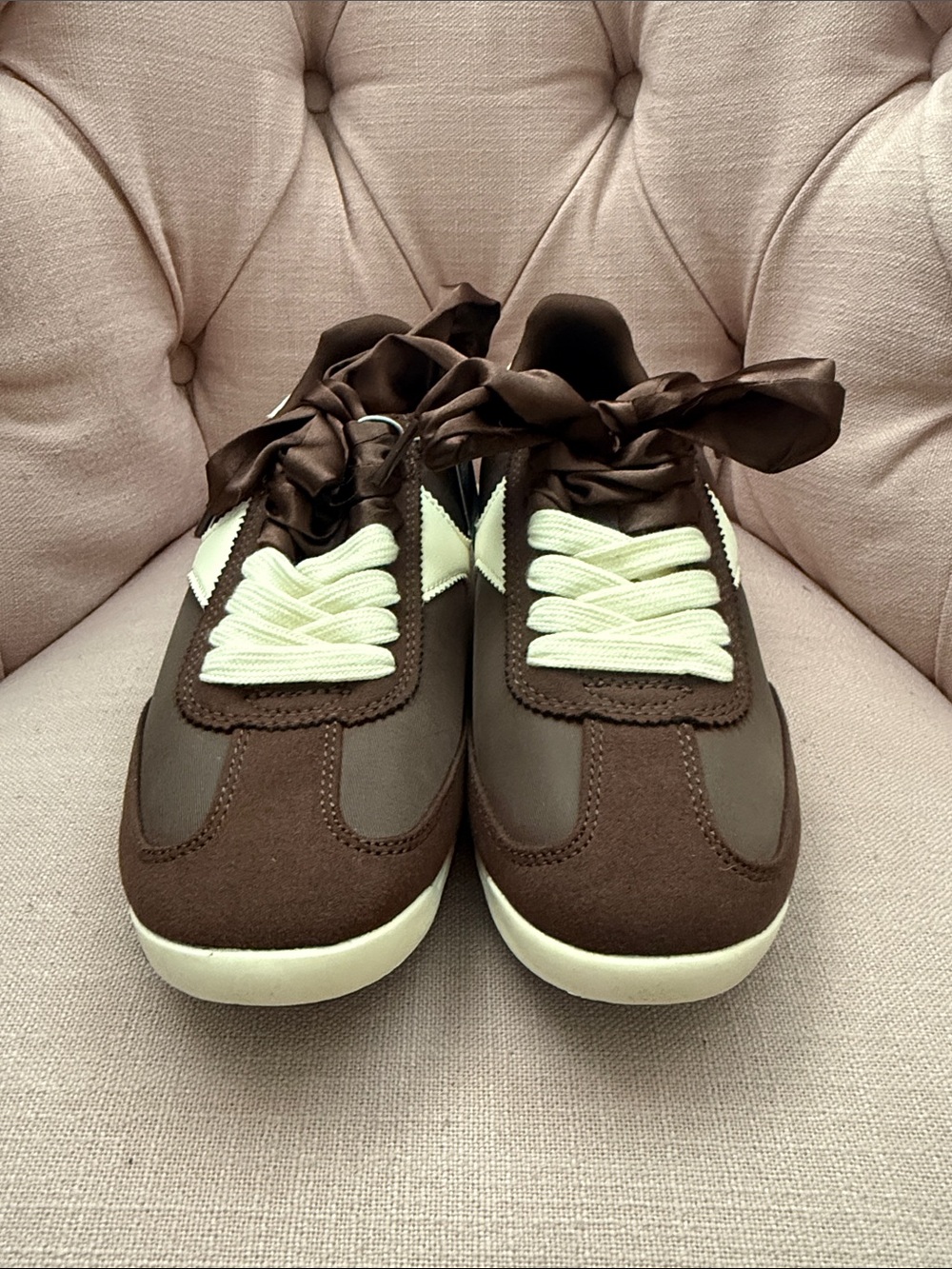 Universal Thread Brown and Cream Athletic Sneakers - Picture 2 of 4
